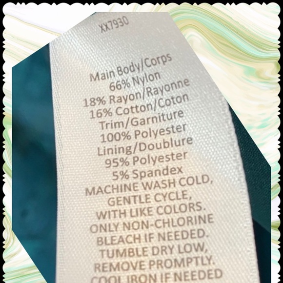 RACHEL PARCELL JEWEL NECK EMERALD GREEN FLUTTER WING SATIN LK CUFF TOP L… - Picture 8 of 11